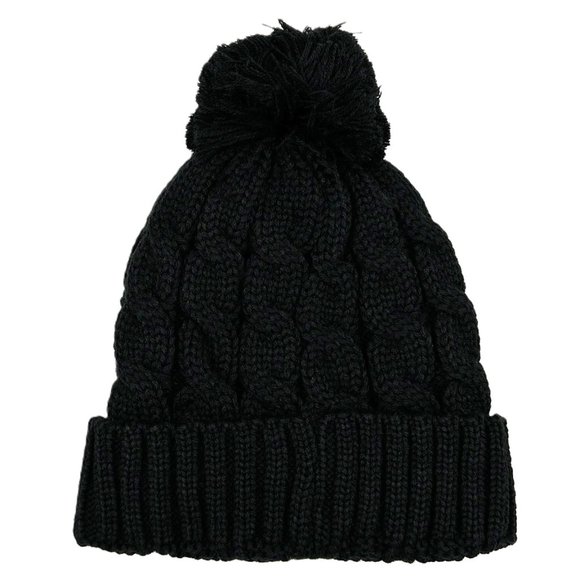 Women’s Fear0 NJ Warmest Plush Insulated Cuff Knit Pom Winter Beanie Hat - Picture 3 of 10
